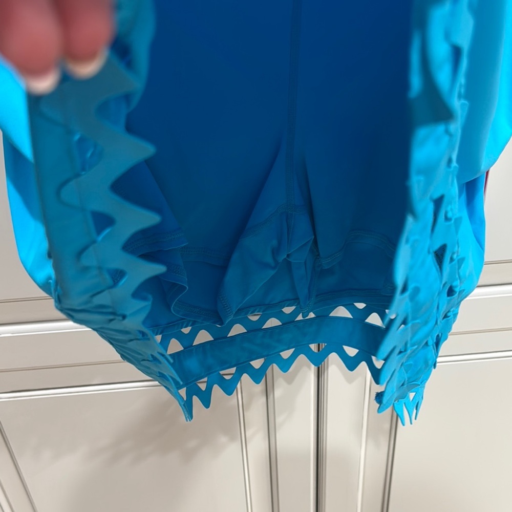 Lilly Pulitzer Blue Women's Skirt size xl Luxletic with shorts built in - Picture 5 of 10